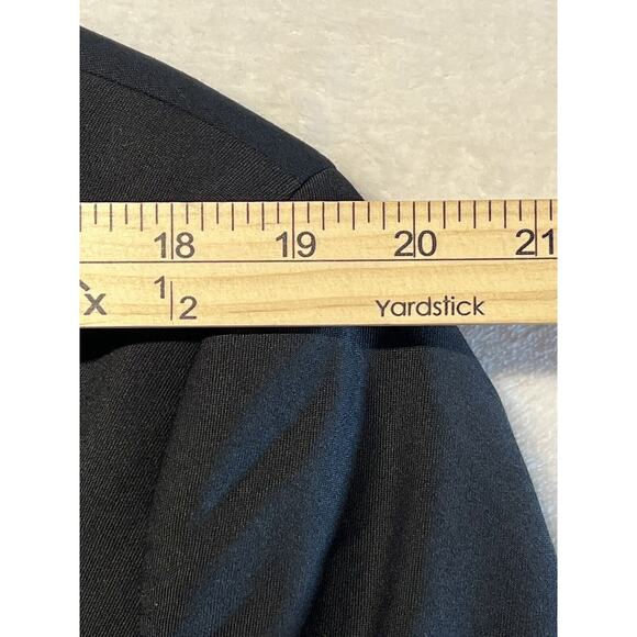 Stafford 46R Mens Basic Black Classic Blazer Sport Suit Jacket Separate - Picture 10 of 15